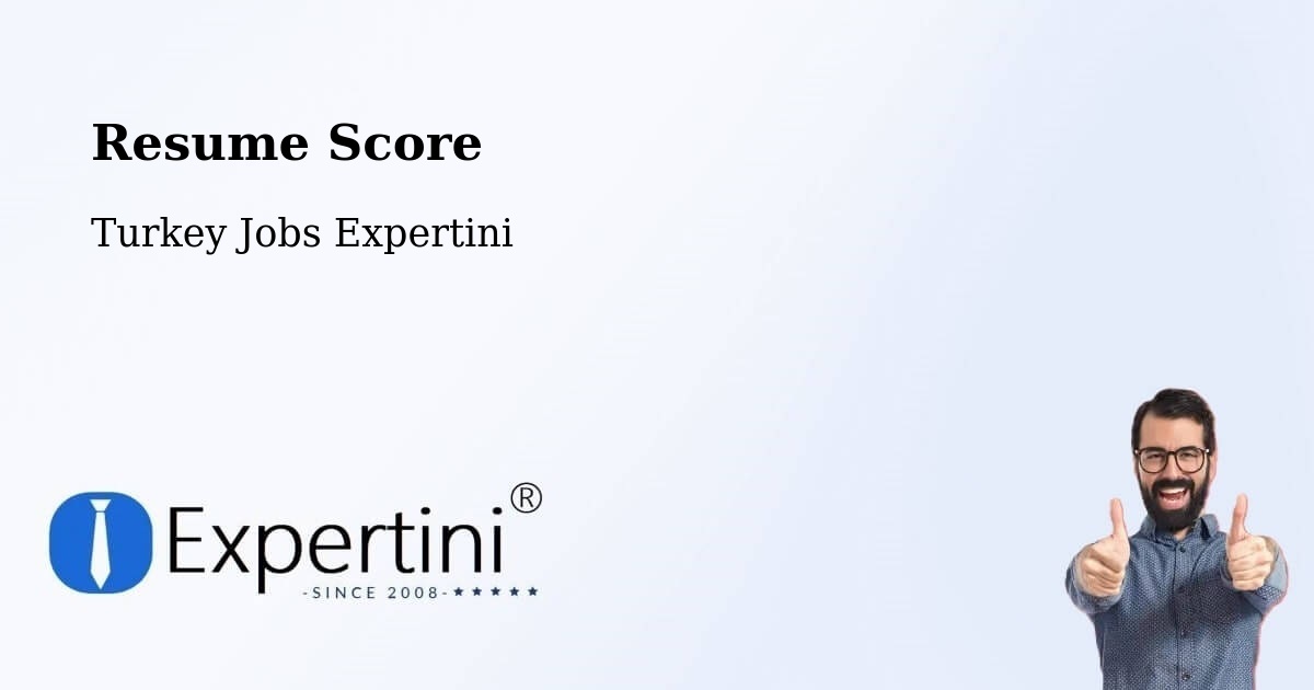 Resume Score & Job Description Match Tool – Of - Turkey Jobs Expertini